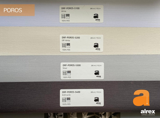 Tejido Poros /Blackout 100% Poliéster / Holanda m m2