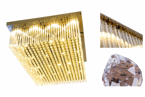 Colección de luminarias de techo de cristal a medida