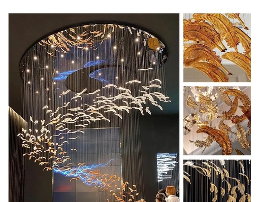 Colección de lámparas decorativas de gran formato a medida